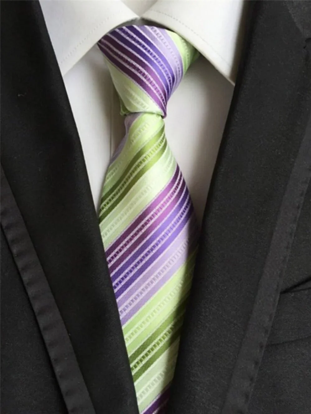 Lot of 9 Classic Men's Woven Jacquard Neckties - Stylish Formal Accessories
